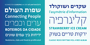 Lisboa Hebrew, a Sans Serif Font by Vanarchiv (Thumbnail 3 of 5)