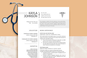 Nurse Resume Template Word, Pages, a Resume Template by VictoriousVita