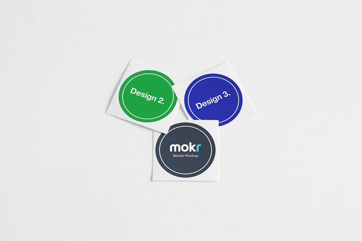 Sticker Mockup, a Merchandise Mockup by Mokr (Photo 8 of 12)