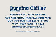 Burning Chiller - Display Font, a Slab Serif Font by Letterhend Studio (Thumbnail 6 of 9)