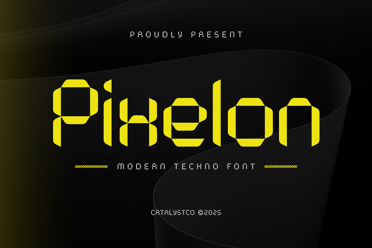 Pixelon Creative Font, a Script Font by Catalystco Studio (Photo 1 of 7)