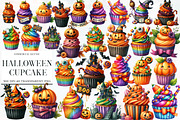 Halloween Cupcake Clipart, an Illustration by Designworld (Thumbnail 1 of 6)