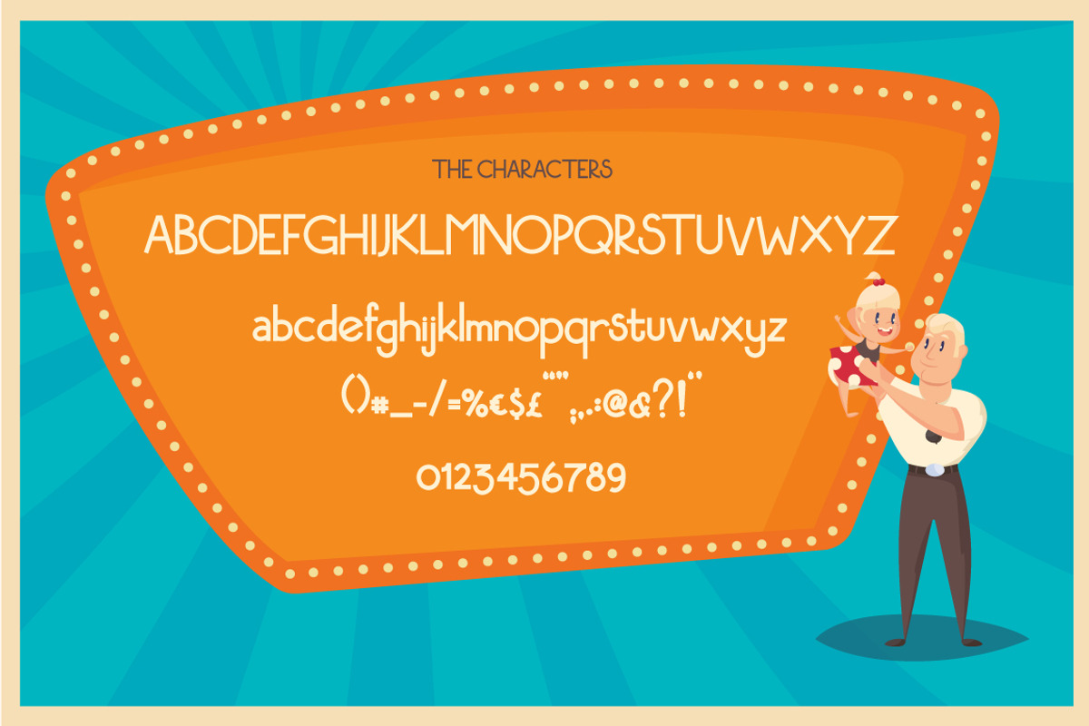 Hello Daddy, a Sans Serif Font by Lunabi (Photo 2 of 5)