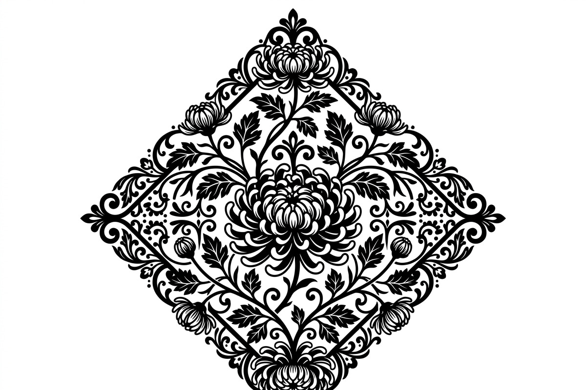 60 Romantic Diamond Wall Floral, a Decorative Illustration by Amazin_art (Photo 23 of 42)