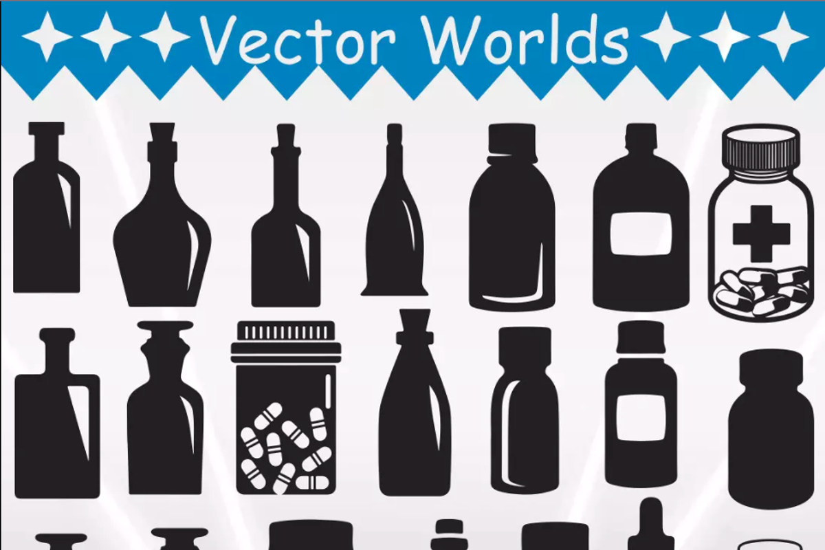 Pill Bottle Svg, Doctor, Bottle Svg, an Object Graphic by VectorWorlds (Photo 3 of 3)
