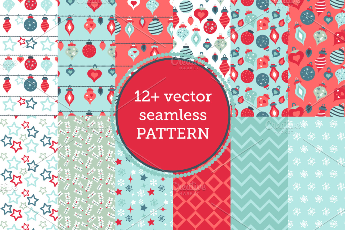 Christmas vector brushes & pattern, a Brush Add-On by MM Studio (Photo 5 of 7)
