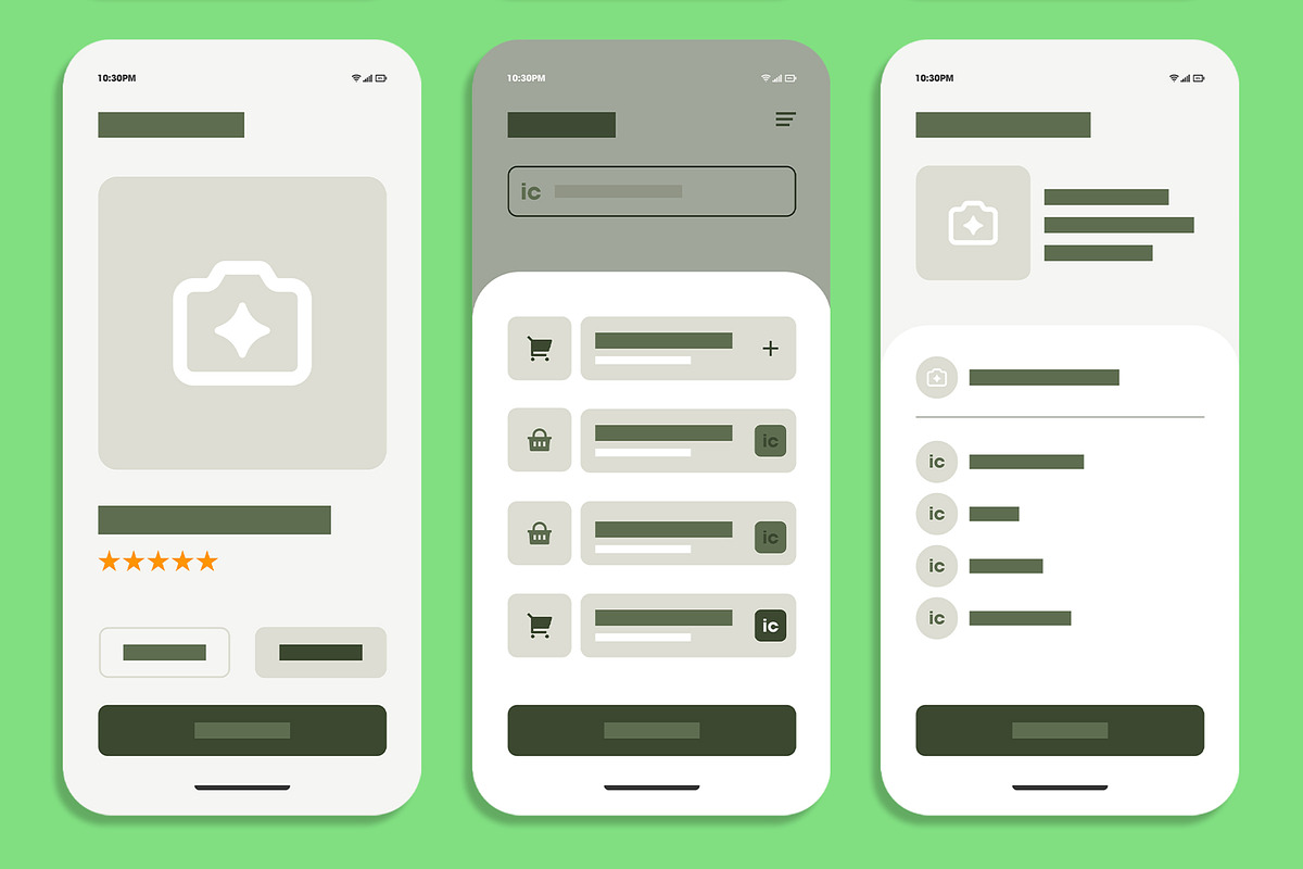 Modern Mobile App UI UX Wireframe, a Wireframe Template by MightyDesign (Photo 4 of 7)