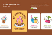 50 Animated Summer Flat Icons, an Emoji Icon by Vectors Market (Thumbnail 2 of 4)