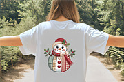 Quilted Christmas Snowman, an Illustration by CrexoraLab (Thumbnail 3 of 4)