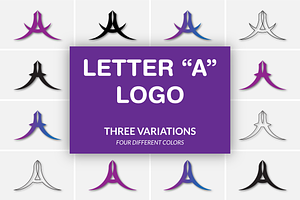 Letter "A" logo template for brands