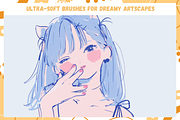 Soft Procreate Brushes, a Brush Add-On by Cozy Brushery (Thumbnail 6 of 8)