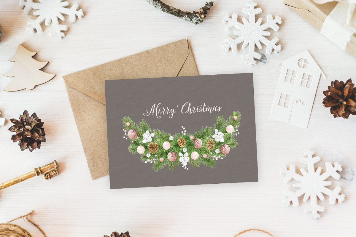 Christmas Creator Pack Watercolor, a Decorative Illustration by NataliVA (Photo 10 of 13)