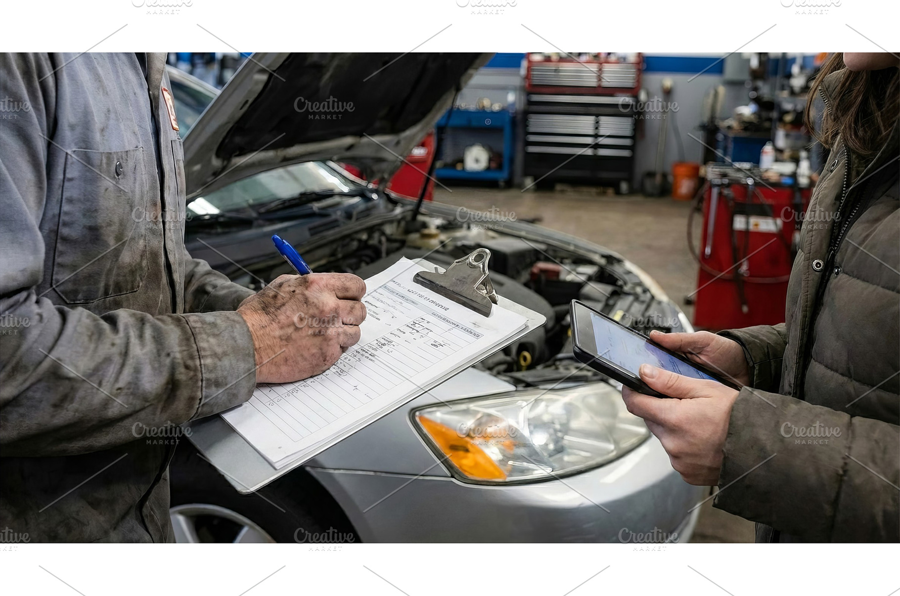 Check for Auto Service, an Industrial Photo by CREATIVEDEF