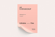 A4 Flyer Poster Mockup, an Advertising Mockup by graphypix (Thumbnail 1 of 4)
