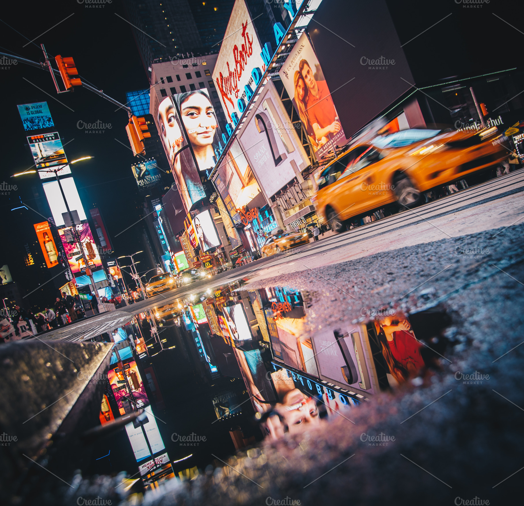 Time Square Reflections, an Architecture Photo by Wild State