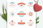 18 Wedding Logos and Badges, a Branding & Logo Template by Vasya Kobelev (Thumbnail 5 of 12)