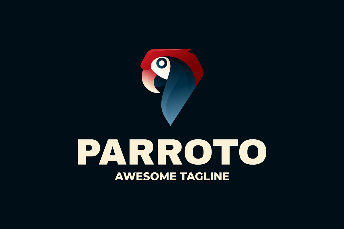 Parroto Gradient Colorful Logo, a Branding & Logo Template by Artnivora.Std