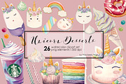 UNICORN DESSERTS, a Graphic by AJDA ART (Thumbnail 1 of 5)