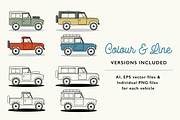Vintage Land Rover Illustrations, an Illustration by the cabin supply co (Thumbnail 2 of 3)