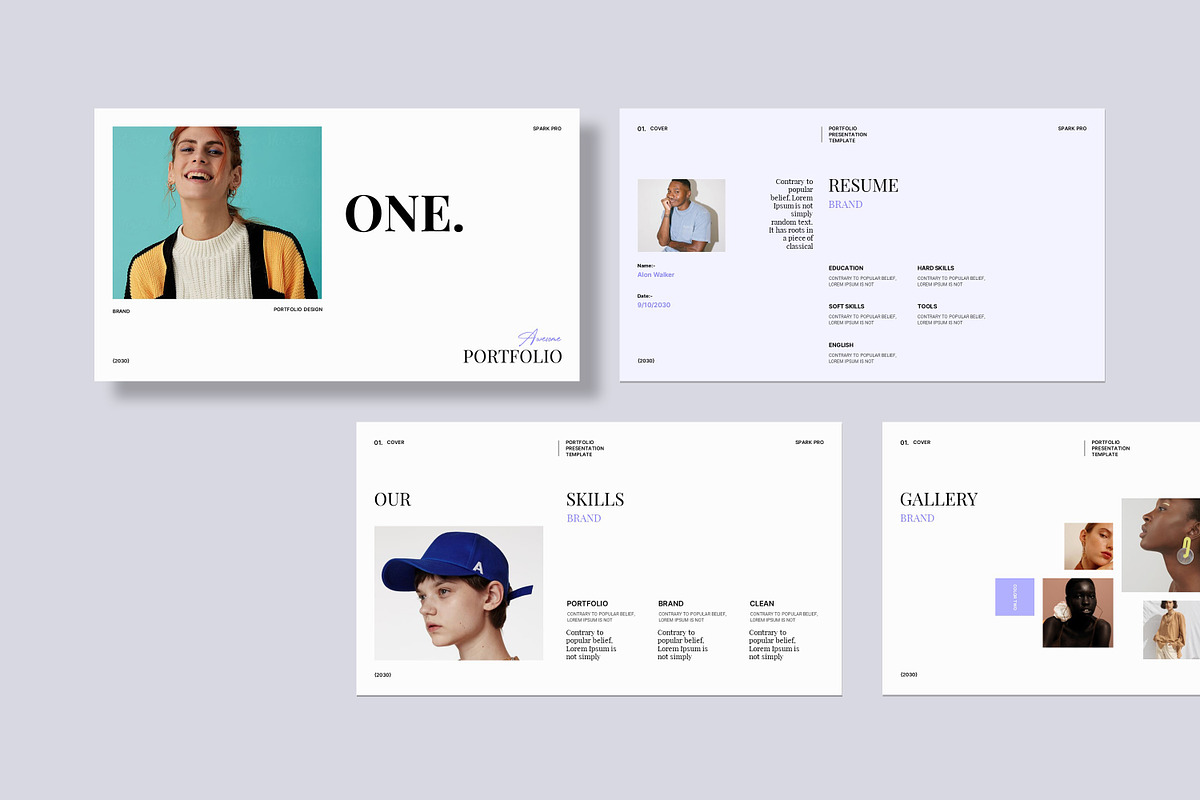 Aver Portfolio Presentation Template, a Presentation Template by SparkPro (Photo 5 of 9)