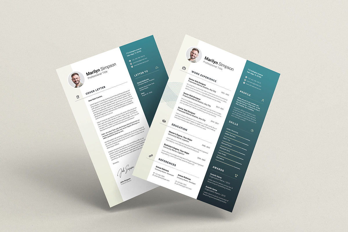 Resume Template Word, a Resume Template by Creativity-Design (Photo 2 of 4)