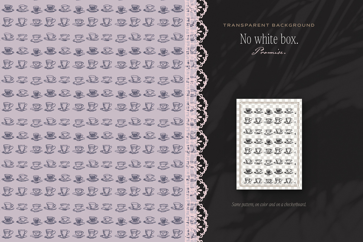 Tea Party & Picnic Seamless Patterns, a Pattern Graphic by The October Creative (Photo 6 of 12)