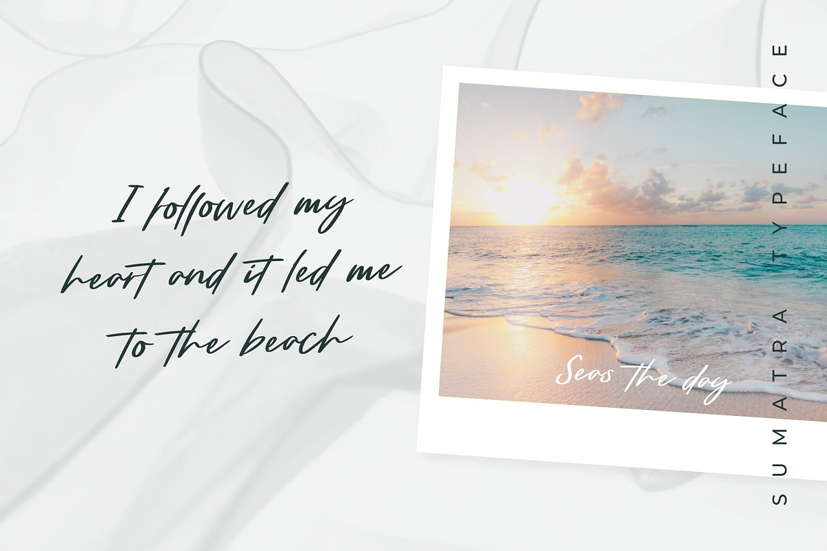 Sumatra - Beauty Handwritten Script, a Handwritten Font by TrimStudio (Photo 2 of 11)