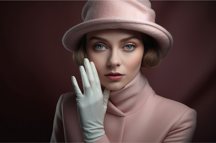 Stylish elegant woman hat with blue, a Beauty & Fashion Photo by Ylivdesign