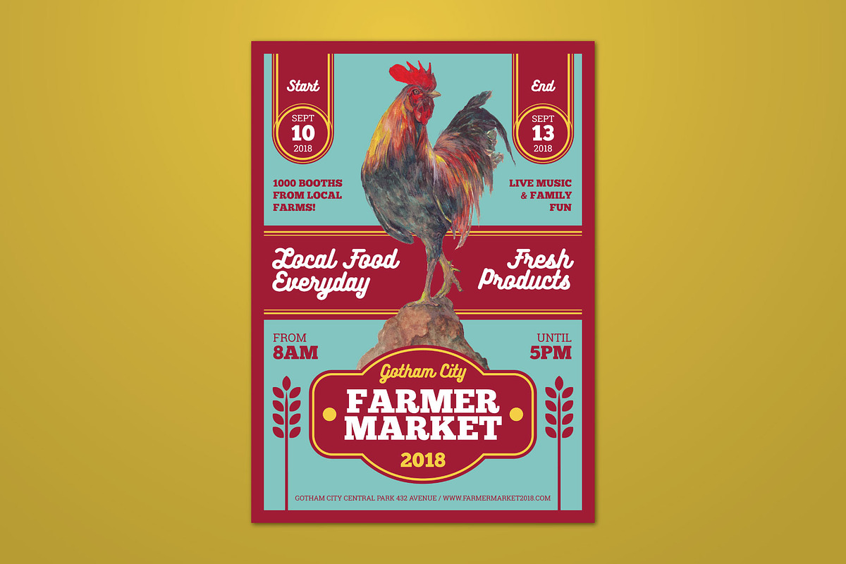 Hand Drawn Farmers Market Flyer, a Flyer Template by ashenterprise (Photo 1 of 3)