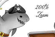 Pirates of the sea clipart, an Illustration by DarinaDigital (Thumbnail 5 of 5)