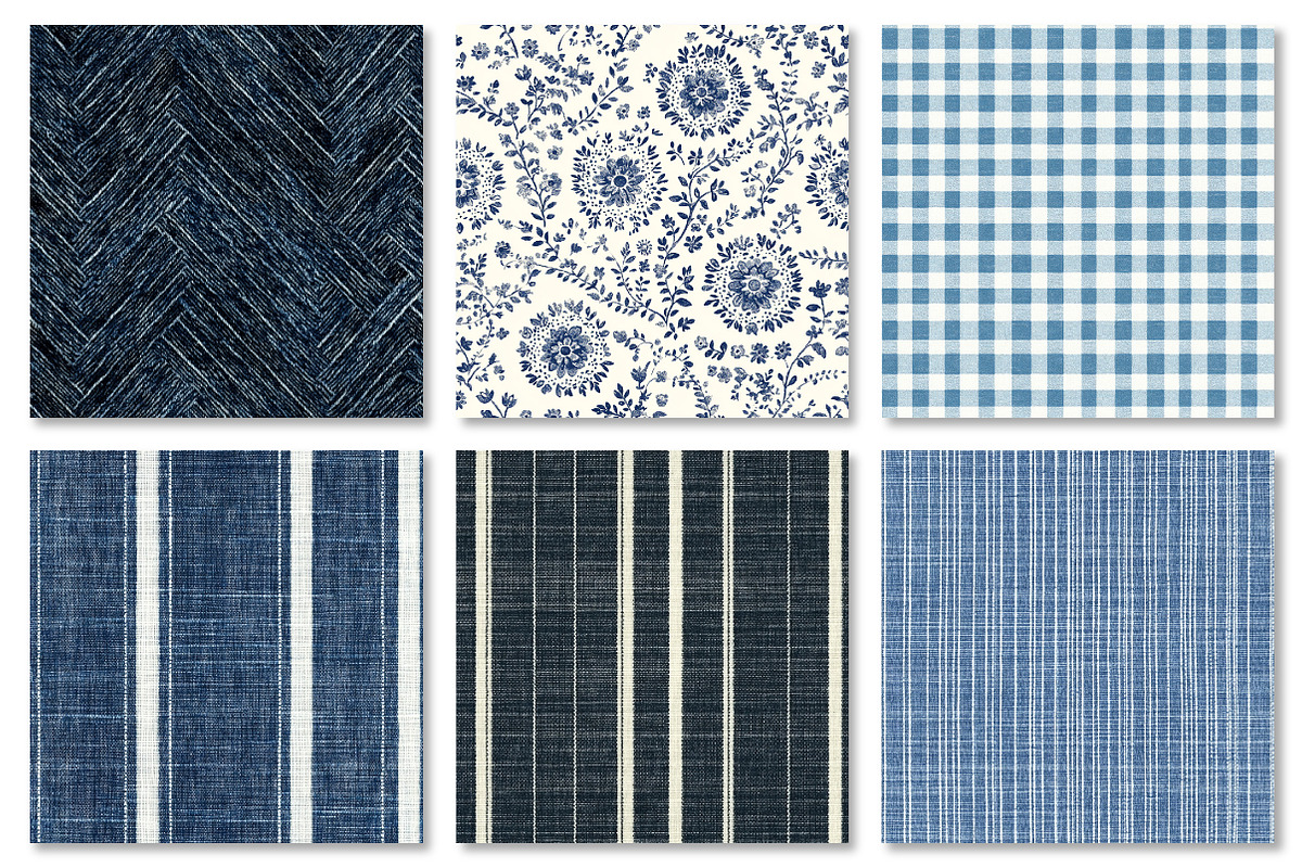 Blue Denim Seamless Digital Paper, a Texture Graphic by Dream Creation (Photo 5 of 7)