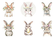 Spring Bunny Clipart PNG, an Illustration by SinaCreation (Thumbnail 2 of 5)