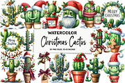 Christmas Cactus P2 Clipart, an Illustration by DreamArtGraphic (Thumbnail 1 of 5)
