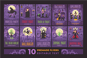 Halloween characters & scenes, an Illustration by Ivan Dubovik (Thumbnail 4 of 15)