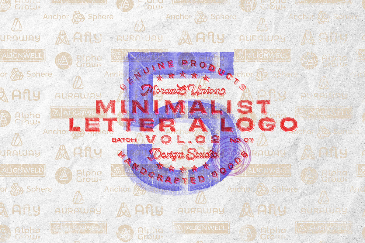 5 Minimalist Letter A Logo Vol 02, a Branding & Logo Template by Morand Union (Photo 1 of 7)