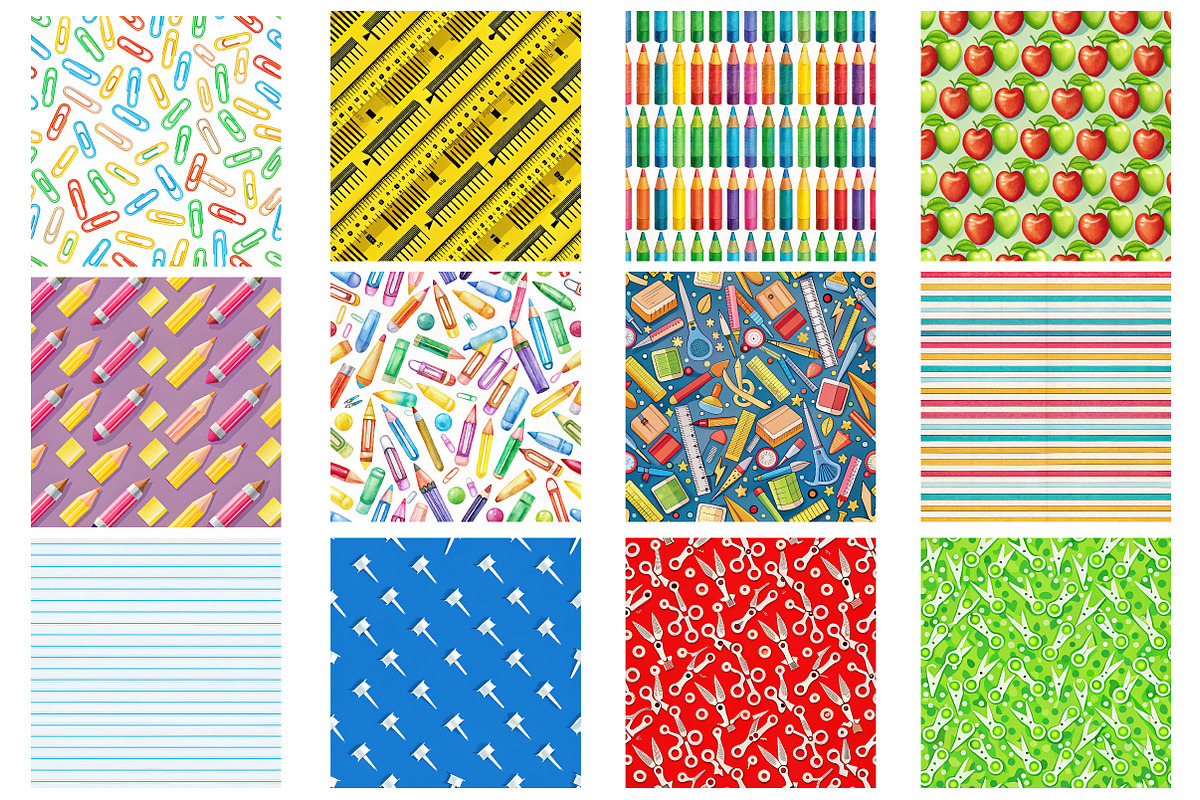 Back to School Digital Paper Digital, a Background Photo by Wow Magic (Photo 2 of 2)
