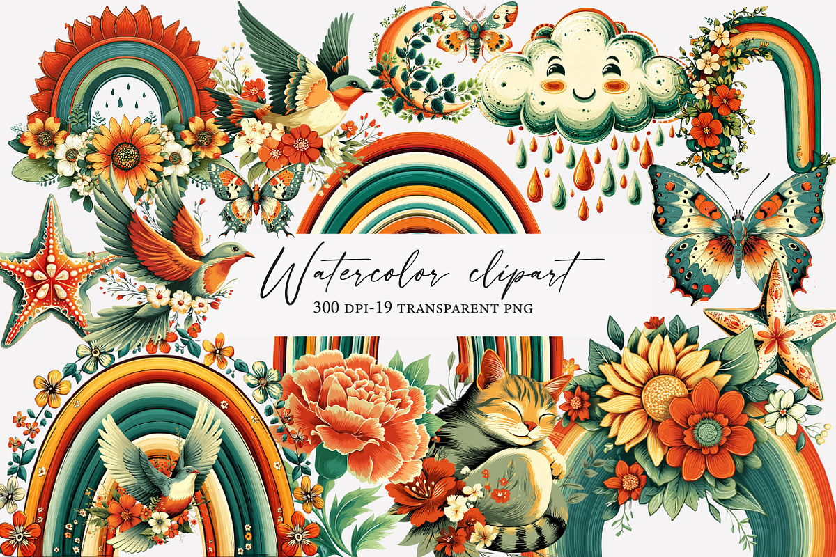 Watercolor baby clipart bundle, an Illustration by Designworld (Photo 1 of 5)