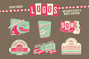 Epic 1950s Retro Graphics Bundle, an Illustration by Wingsart Studio (Thumbnail 4 of 5)