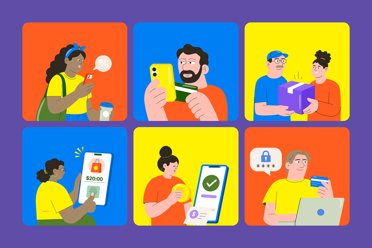 100 E-Commerce Flat Illustrations, a Person Illustration by Brickclay (Photo 8 of 13)
