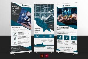 Business Roll-Up, a Stationery Template by Template Shop