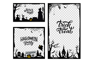 Halloween Frame Templates