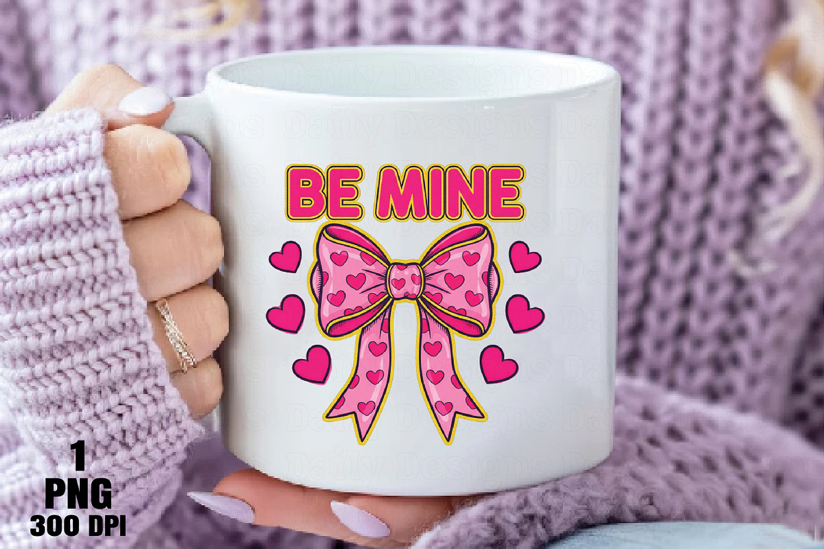 Be Mine Valentines Day Coquette Bow, an Illustration by Daily.Designs (Photo 3 of 5)