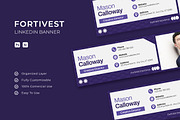 Fortivest Insurance LinkedIn Banner, a Social Media Template by Esensifiksi.studio (Thumbnail 1 of 3)