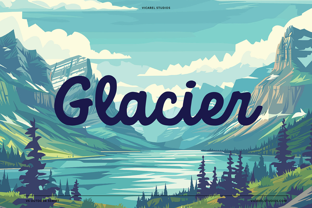 Outdoor Script | National Park Font, a Script Font by Vicarel Studios (Photo 14 of 27)