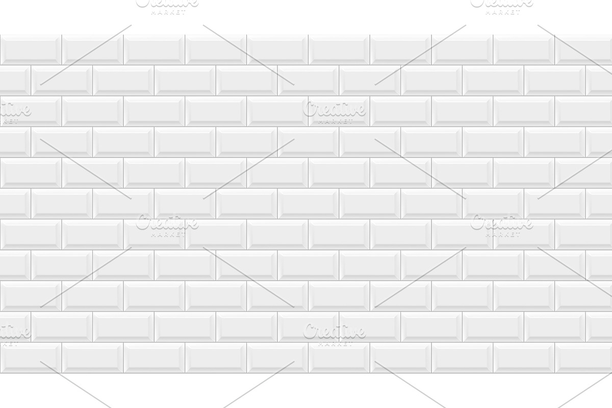 Subway tile seamless pattern, a Texture Graphic by Vector Tradition