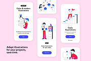 Giply Office Illustrations, a Finance Illustration by Welovegraphics (Thumbnail 3 of 7)