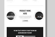 Website Landing Page Design Layout, a Landing Page Template by MightyDesign (Thumbnail 3 of 9)