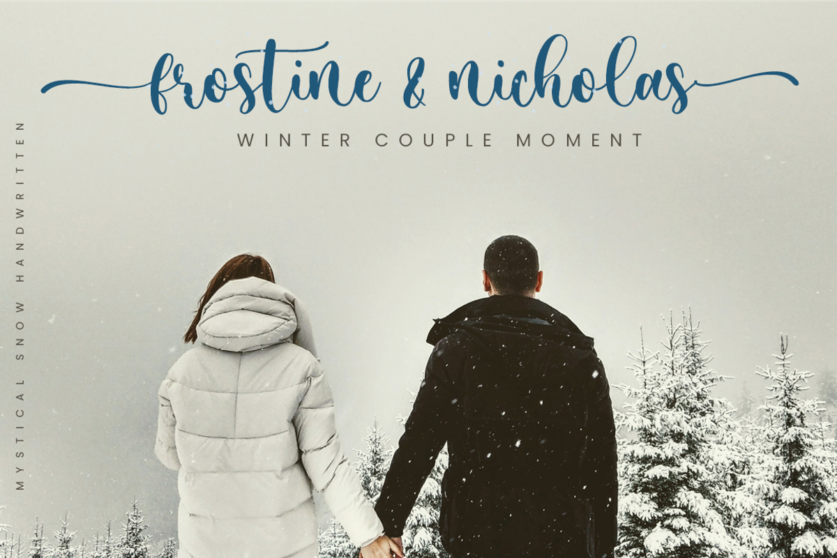 Mystical Snow - Beautiful Font, a Script Font by Sronstudio (Photo 6 of 10)