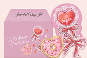 Valentine's Cards Die-Cut Shapes, a Seasonal Illustration by HannaSymo (Thumbnail 9 of 13)