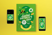 Gradient St Patrick Day Flyer Set, a Flyer Template by graphicook (Thumbnail 1 of 3)